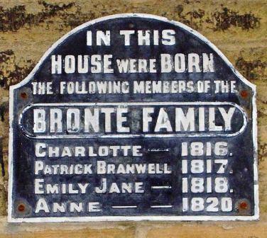 Bronte Birthplace Plaque