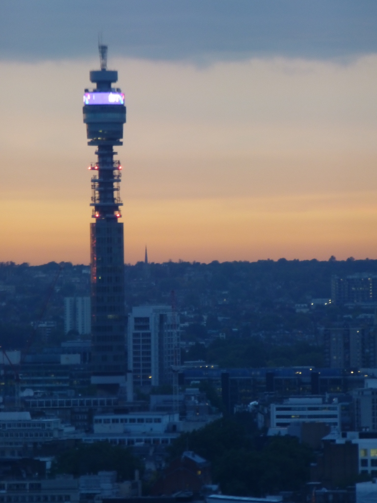 BT Tower at Sunset