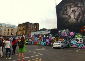 Sclater Street Car Park/Art Gallery May 2014