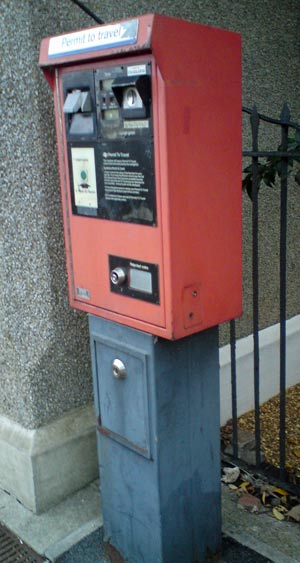 Permit to Travel Machine at Little Kimble Station