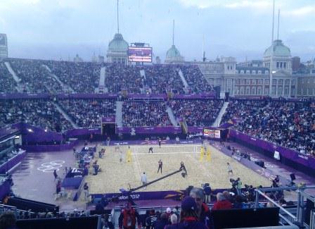 What An Arena -- Beach Volleyball on Horse Guards Parade