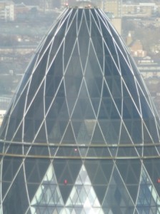 The Gherkin from The Shard