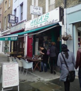 The Cafe in Exmouth Market Where the City University Novel Writing Students Enjoyed Literary Saturday All Day Breakfasts, March 2010