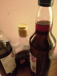 Bottled Sloe Gin December 2014
