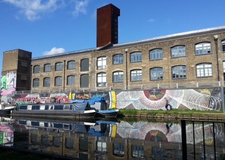 Enjoy the Street (or is it Canal?) Art With Your Pint