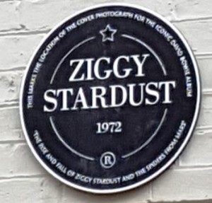 Ziggy Stardust Plaque Heddon Street, Mayfair, 11th January 2016